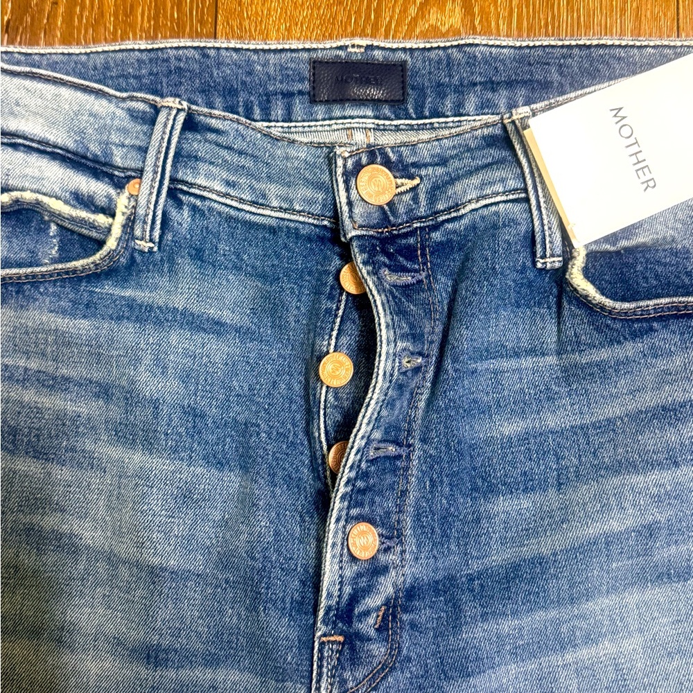 Mother The Pixie Dazzler Fray Hem Ankle Jeans